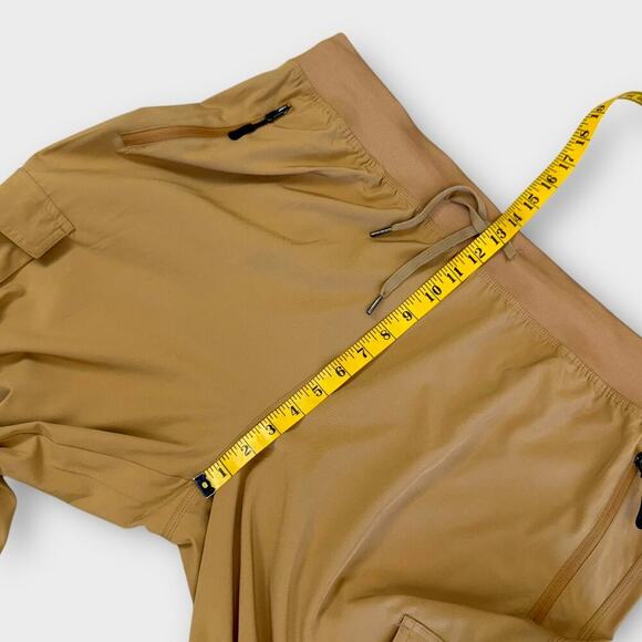 Soothfeel Capri Cargo High Waist Hiking Pants Travel Lightweight Size XXL Khaki - Picture 14 of 16